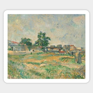 Landscape Near Paris by Paul Cezanne Sticker